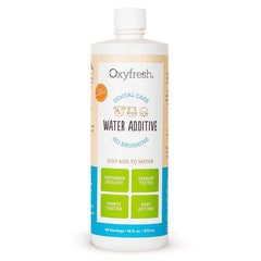 Oxyfresh: dosificador para añadir al agua de mascotas y lograr aliento más fresco.