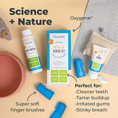 Kit dental completo de Oxyfresh para uso doméstico.