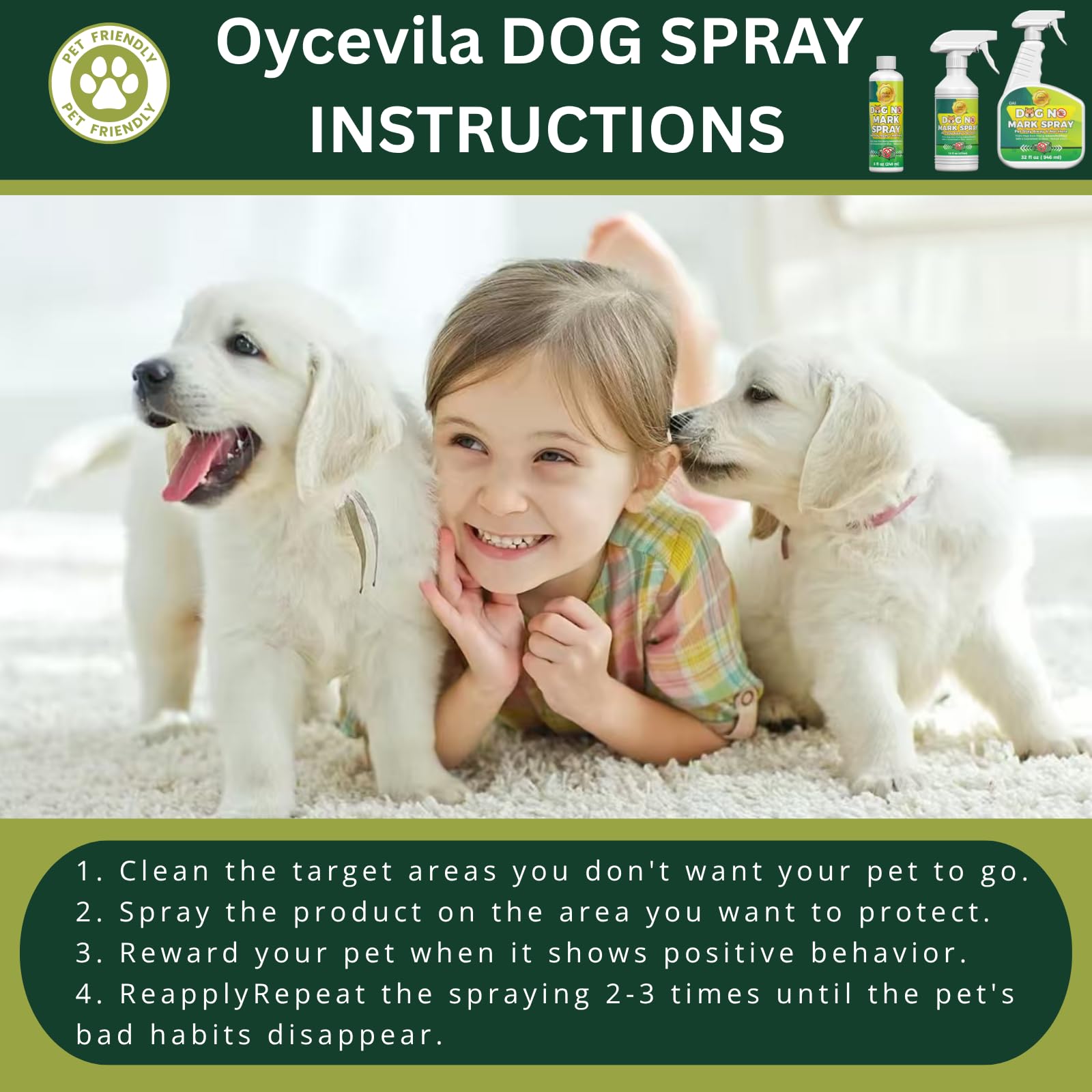 Oycevila uso seguro cerca de niños y mascotas, ideal para familias.