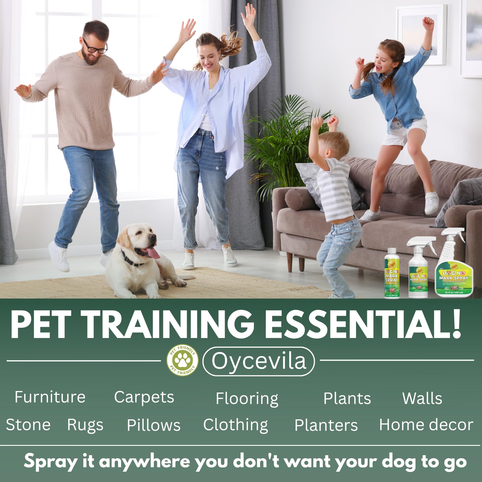 Oycevila niebla de entrenamiento para cachorros, ayuda a dirigir sin estrés.