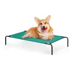 OYEAL cama elevada para exterior con marco metálico estable.