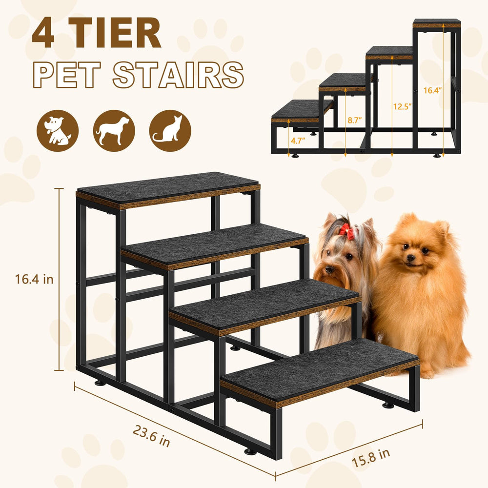 OYEAL escaleras para perros, uso en sofá con agarre