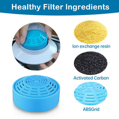 Filtro OYES con resina de intercambio iónico para fuente de gatos, suaviza el agua.