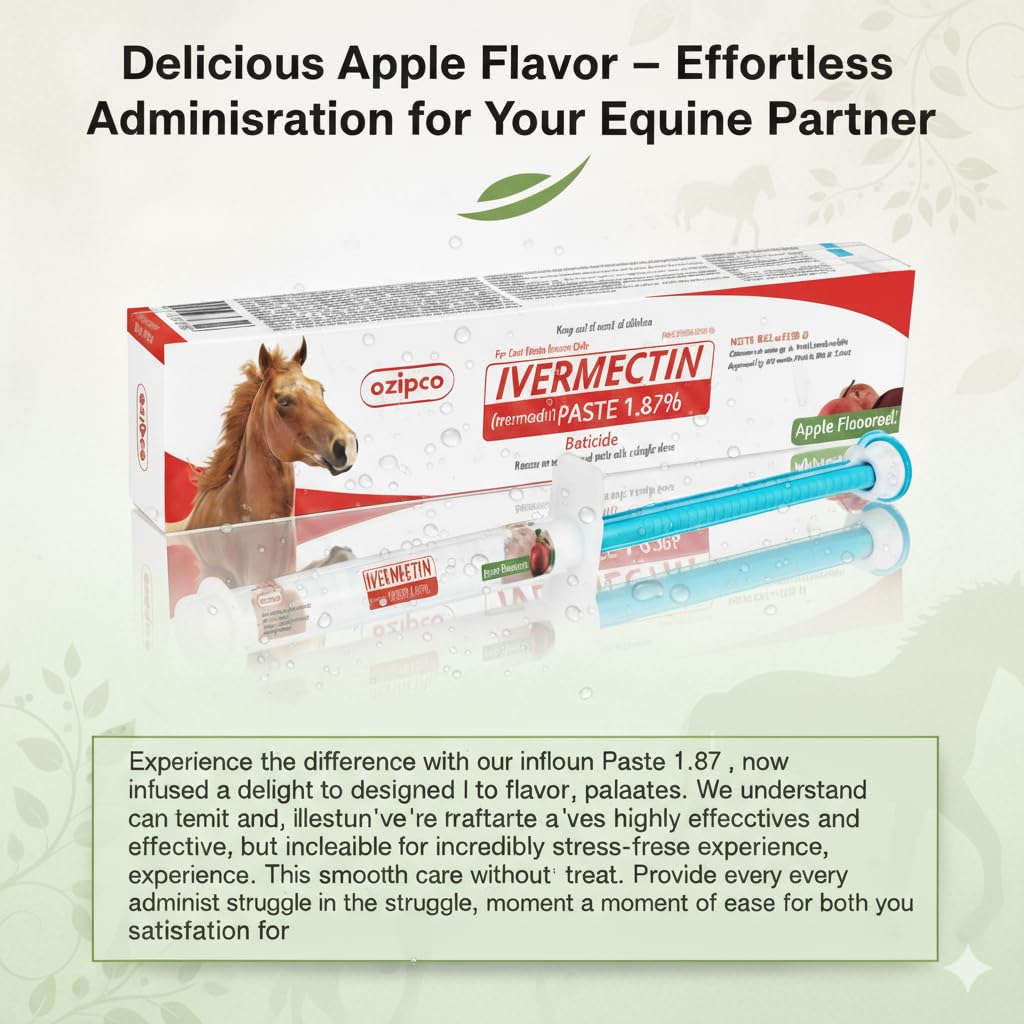 Sabor manzana y aroma agradable para facilitar la administración.