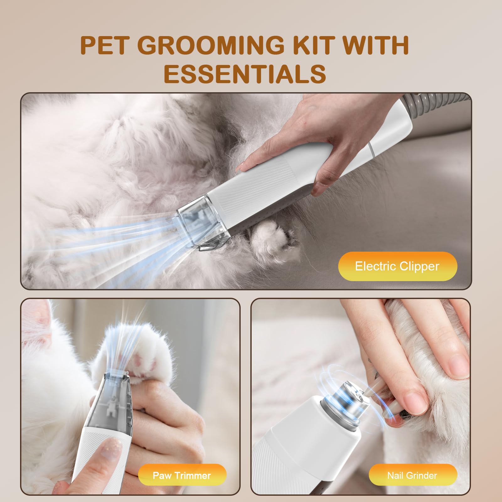 Ozumek lima de uñas para perros con corte preciso