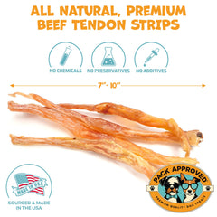 Pack Approved tendones de res para perros grandes, masticación sostenida