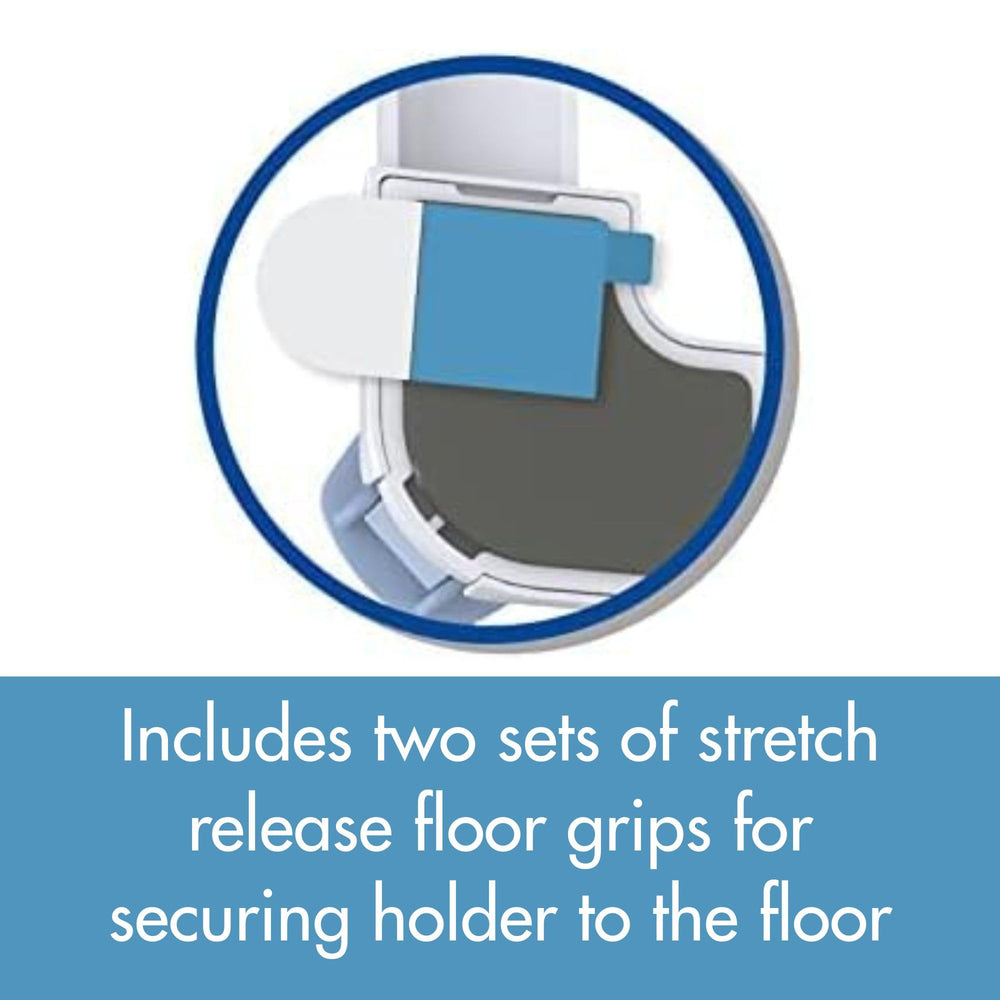 Pad Genius SureGrip fijación al suelo con adhesivos de agarre para mayor seguridad.