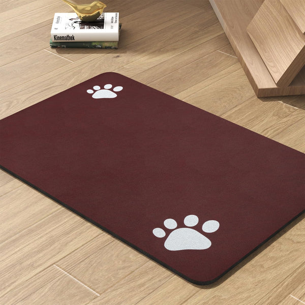 PADOOR Alfombrilla absorbente para comida de perro mantiene el área limpia.