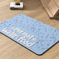 PADOOR alfombrilla absorbente para comida de perros retiene líquidos y evita derrames.