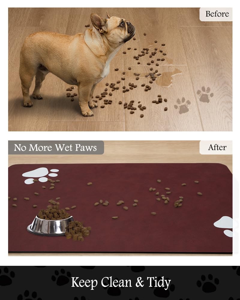 PADOOR Alfombrilla secado rápido reduce la humedad en el área de comer.