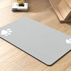 PADOOR alfombrilla absorbente para comida y agua, evita derrames y seca rápido
