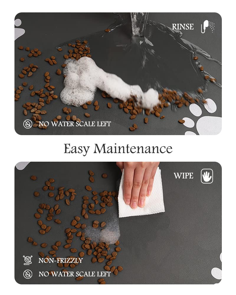 PADOOR tapete para secar cuencos de mascota tras lavarlos