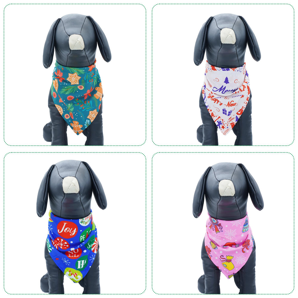 Bandana Pai Sence con reno, look festivo para perros grandes