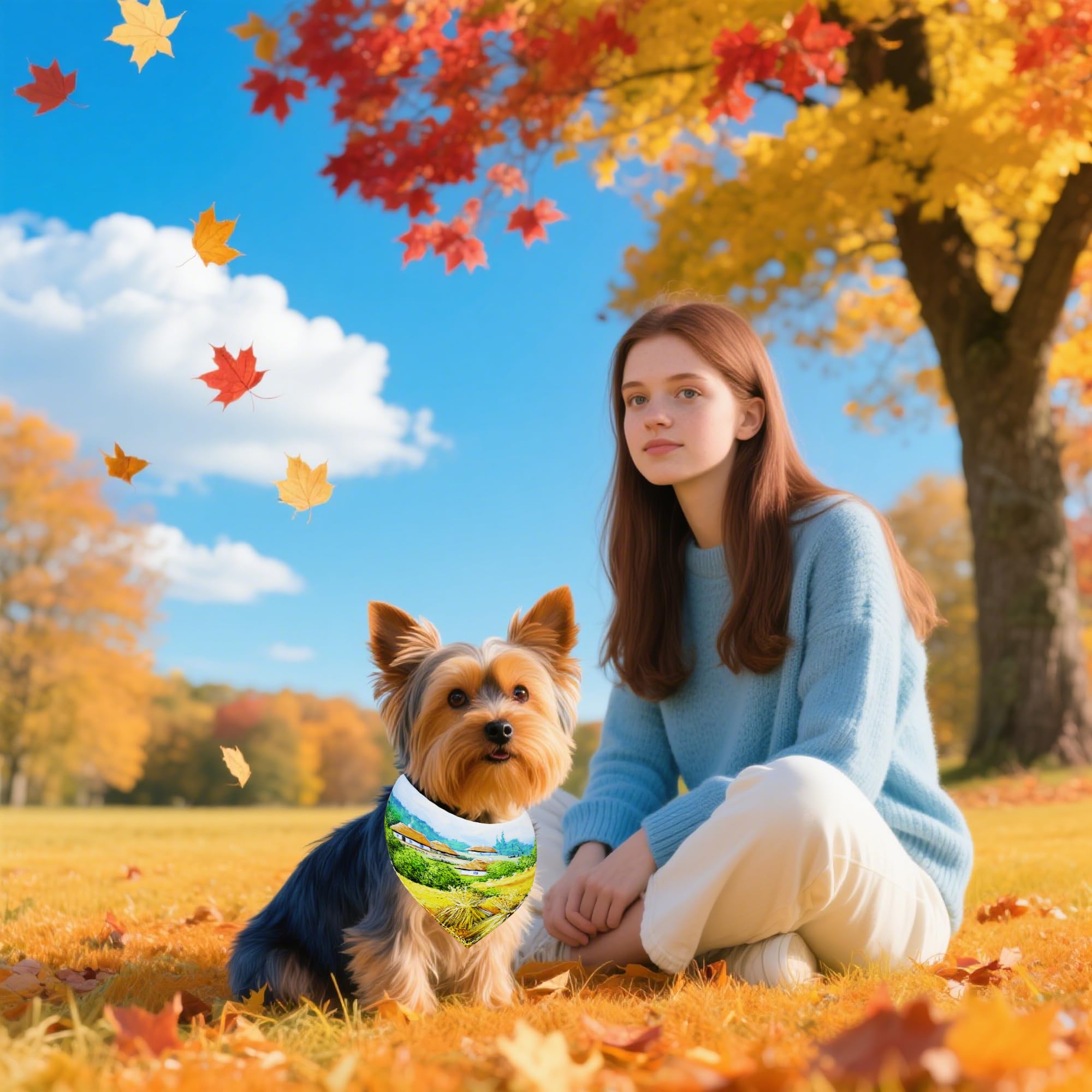Bandanas Pai Sence de otoño con árbol, textura suave y ajuste cómodo