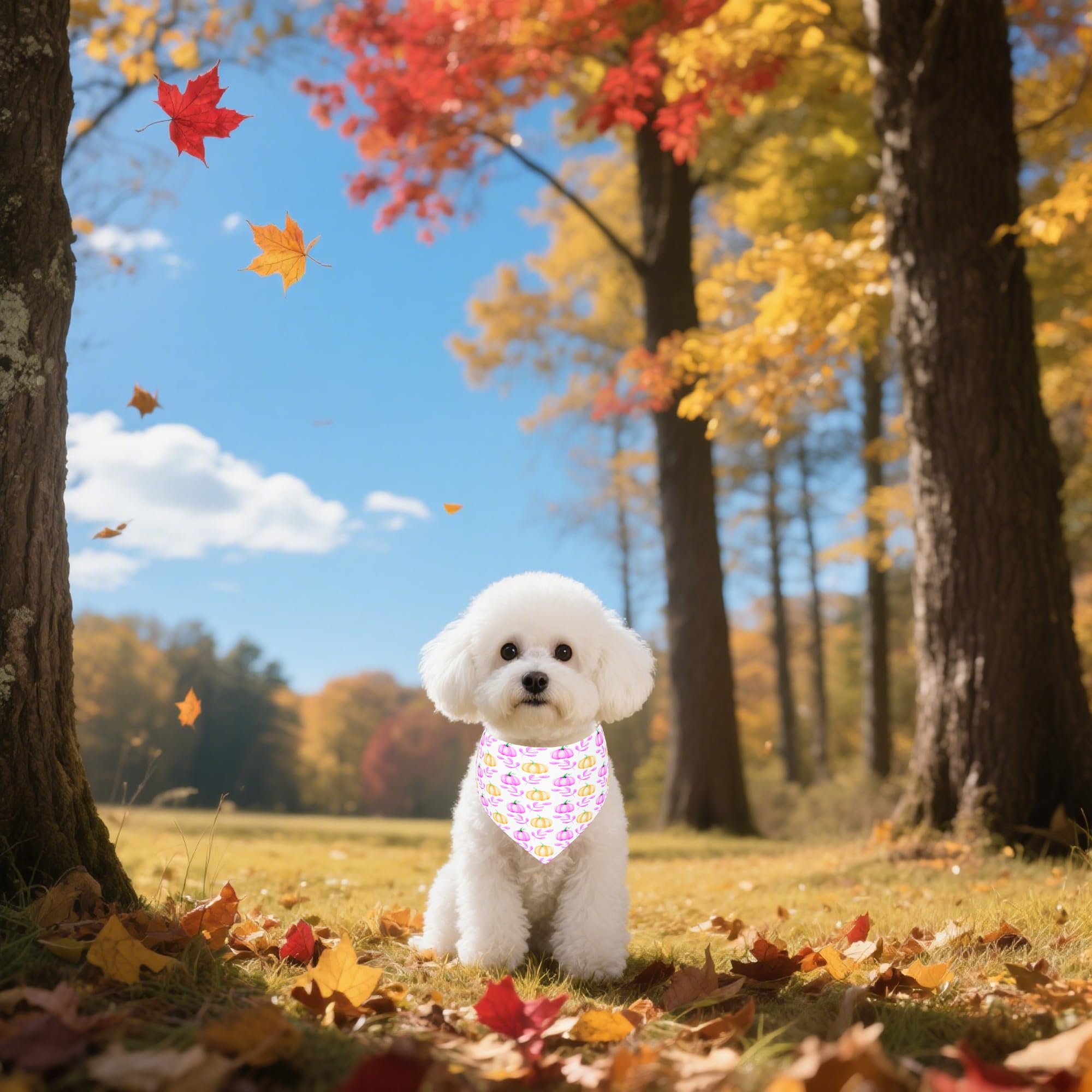 Bandanas Pai Sence de otoño con trigo, look natural para el día a día