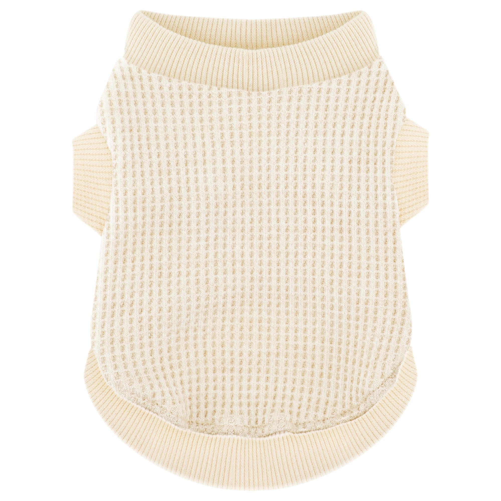 Camiseta Paiaite para perro pequeño en beige, diseño de colocación fácil y cómodo ajuste.