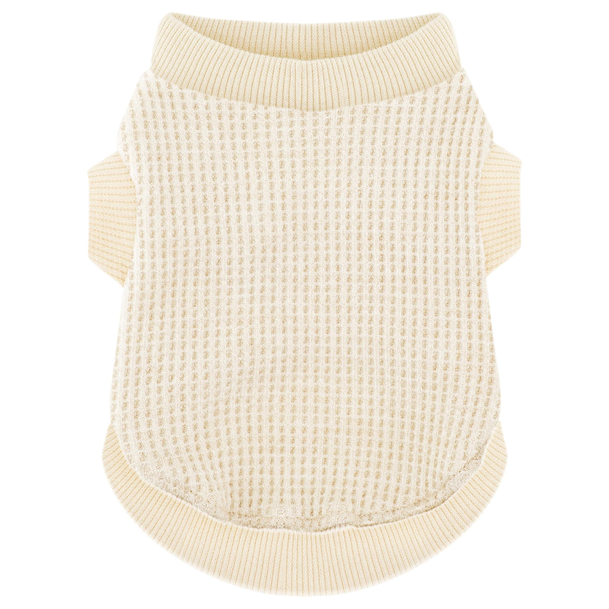 Camiseta Paiaite para perro pequeño en beige, diseño de colocación fácil y cómodo ajuste.