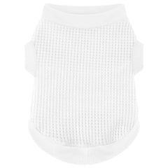Camiseta blanca Paiaite para perrito, ajuste extensible para razas pequeñas.