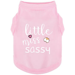 Paiaite camiseta para perro sin mangas con diseño de pequeña dama descarada, ideal para paseos.