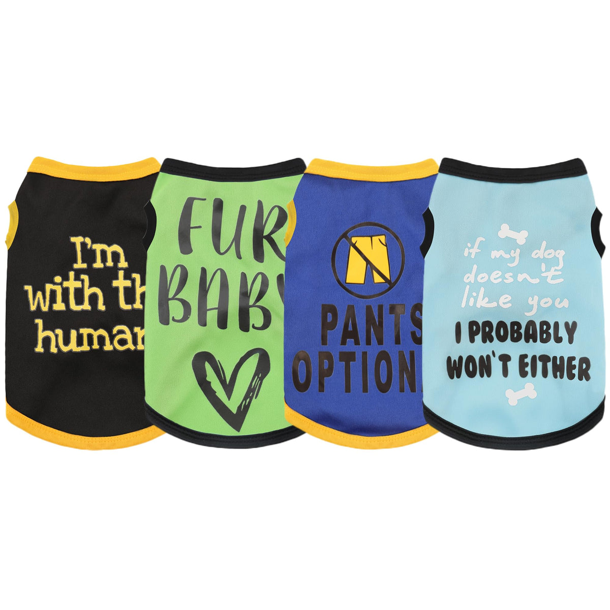 Paiaite: camiseta para perro con patrón divertido veraniego, ideal para paseos frescos