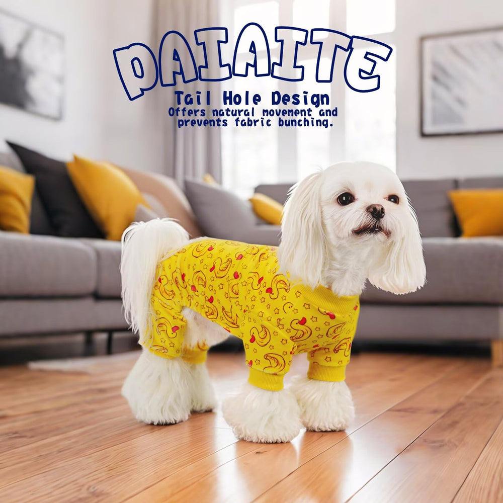 Paiaite Pijama para Perro destaca material suave de poliéster y transpirabilidad