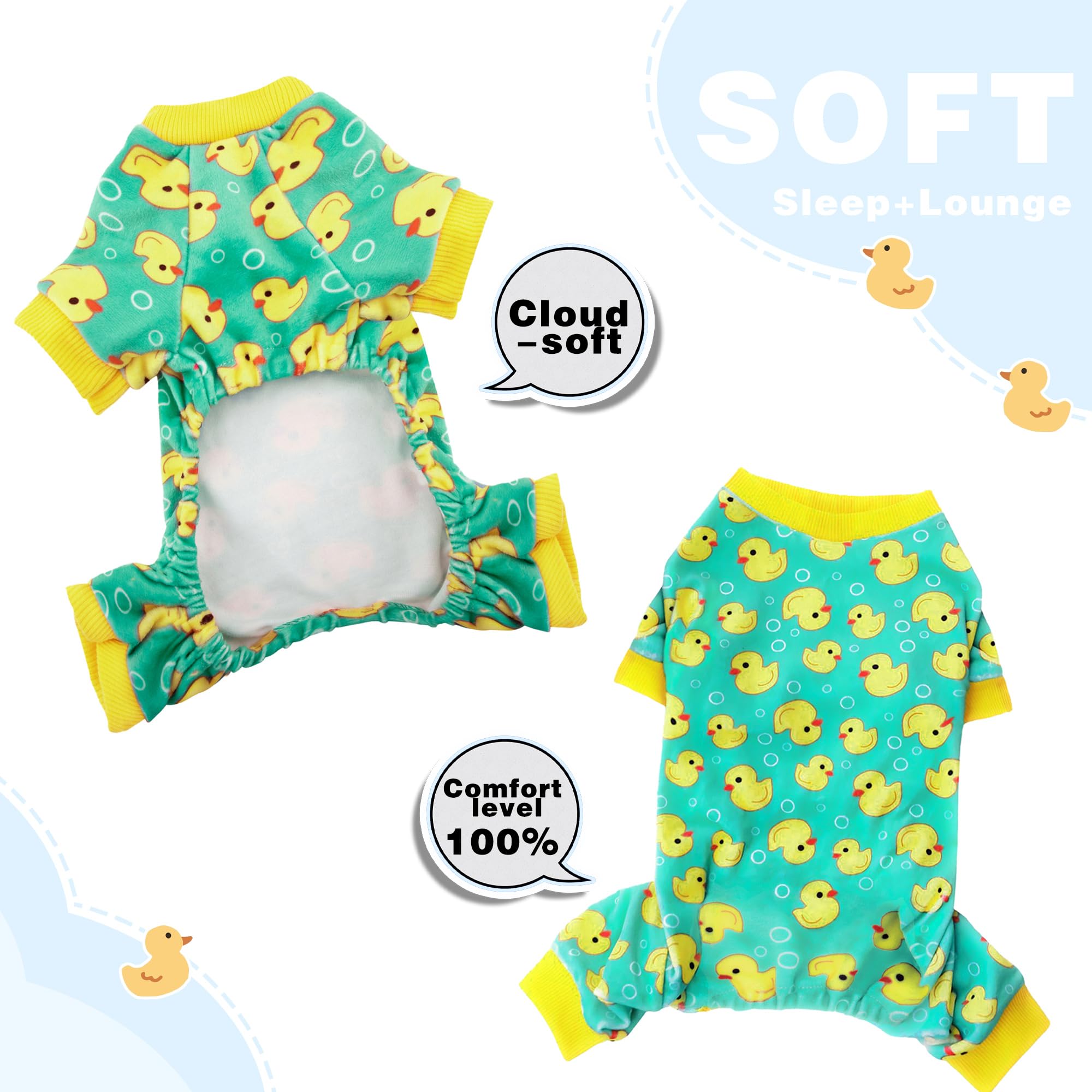 Paiaite pijama para perro con diseño cerdito, tierno y llamativo.