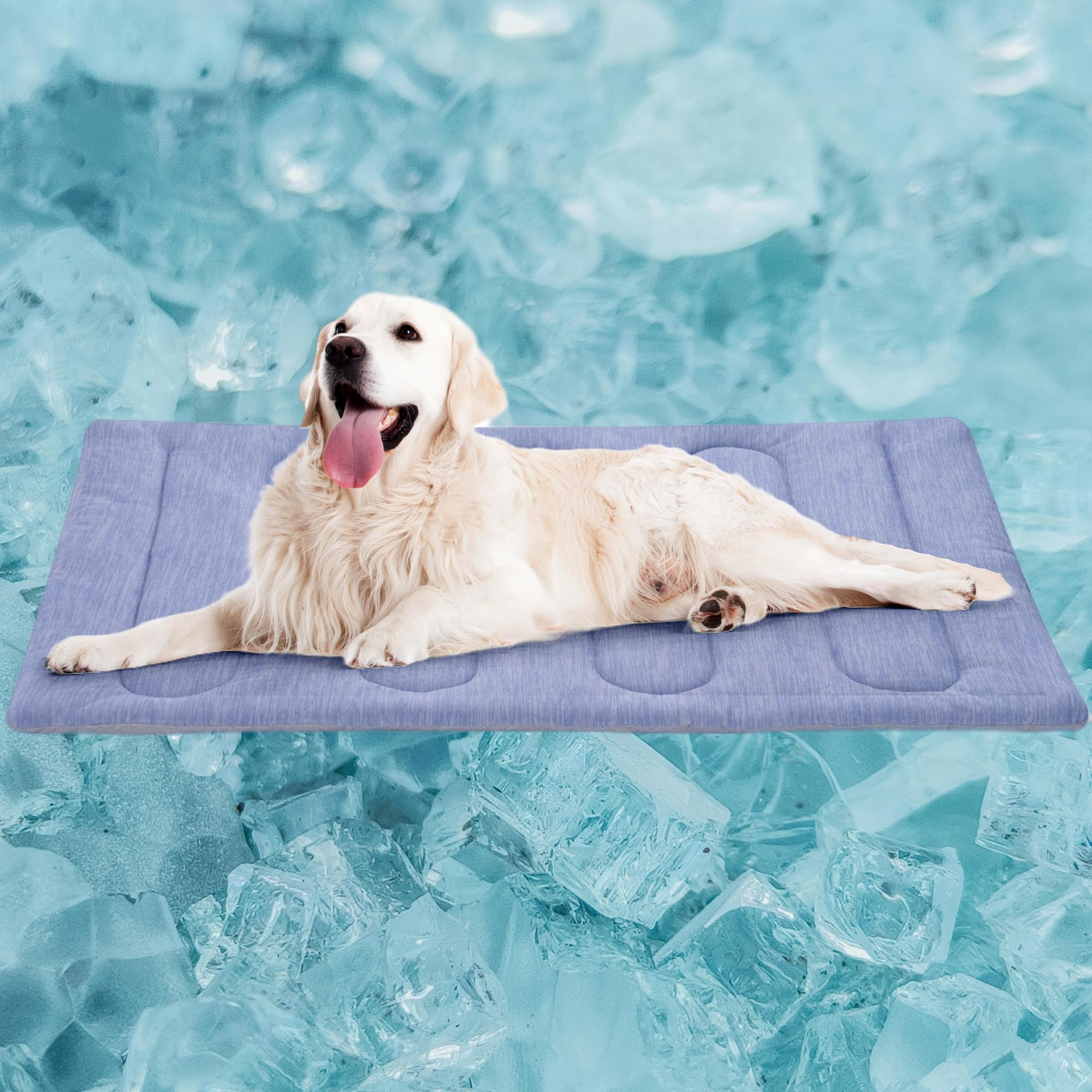 PAIGTEK manta fría para perro grande, frente de la manta, descanso fresco en verano