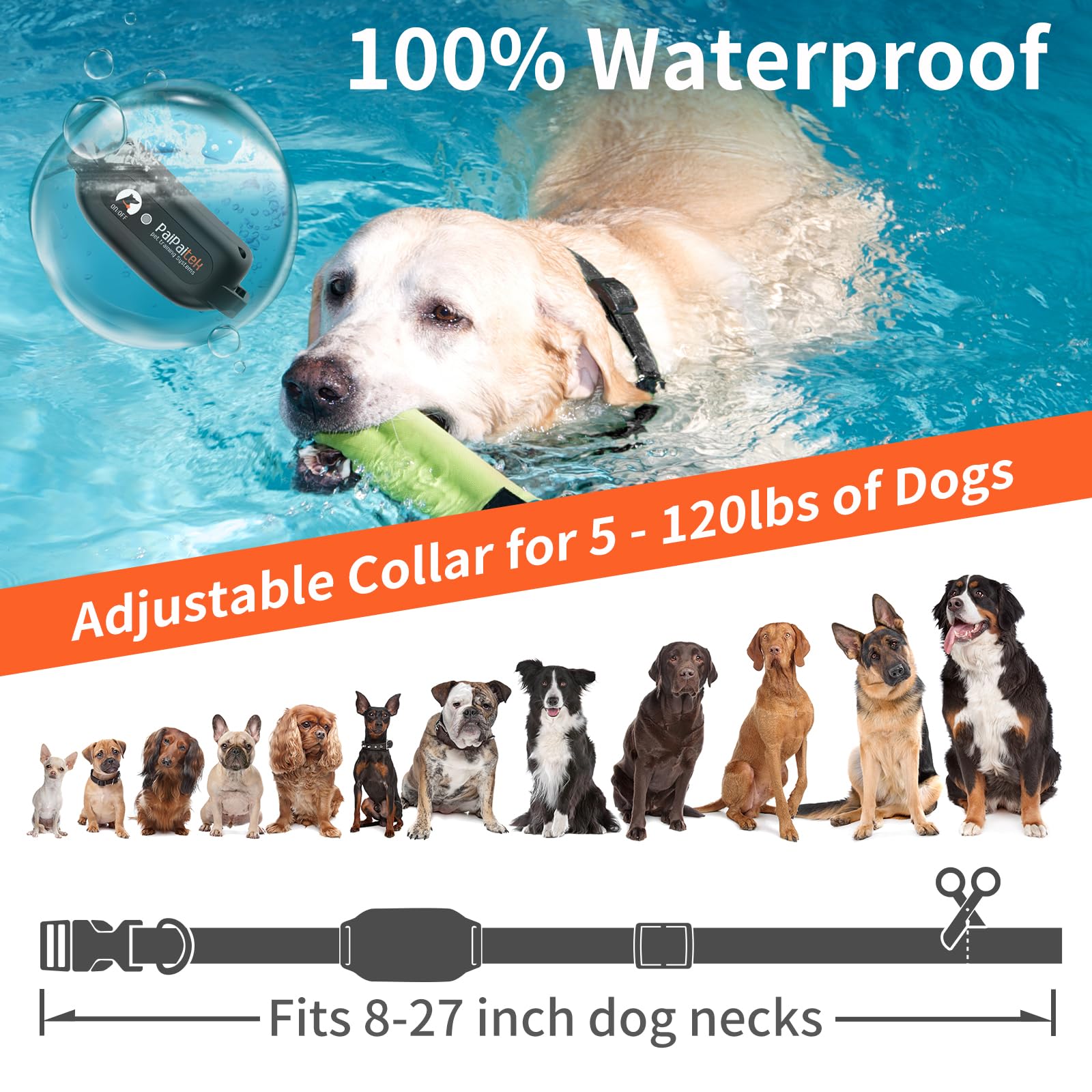 PaiPaitek collar impermeable para uso bajo lluvia y humedad