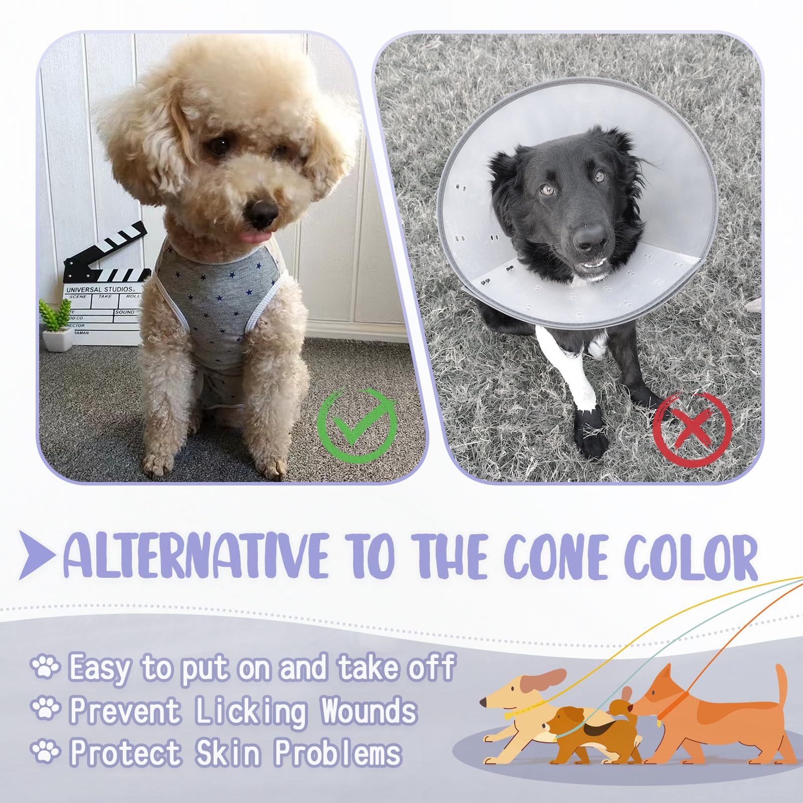 Paipeper alternativa al collar evita que la mascota se lama
