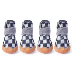 Paipeper zapatos para perros pequeños con malla transpirable para paseos al exterior.