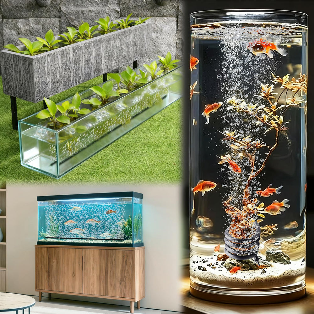 Difusor de oxígeno Pairwugui para acuario mejora el entorno.