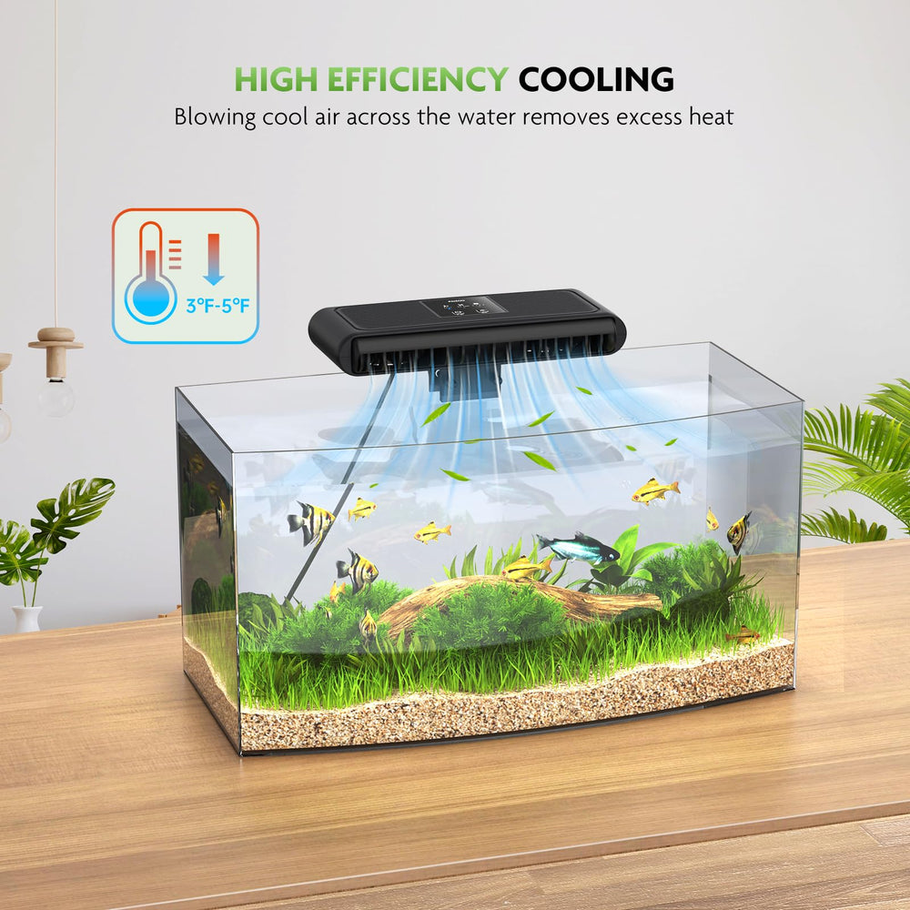 PAIZOO Ventilador para acuario de axolotl con clips anchos para tanques.
