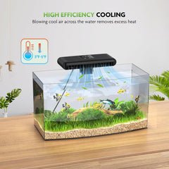 PAIZOO Ventilador para acuario de axolotl con clips anchos para tanques.
