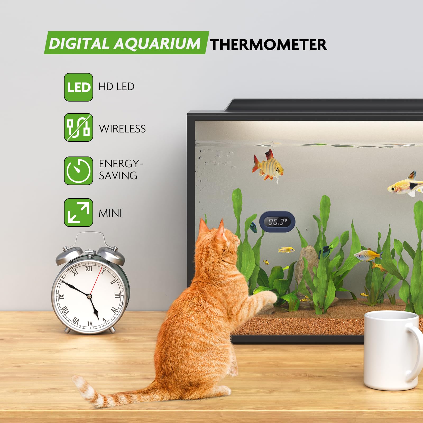 PAIZOO termómetro para acuario muestra lecturas rápidas y confiables