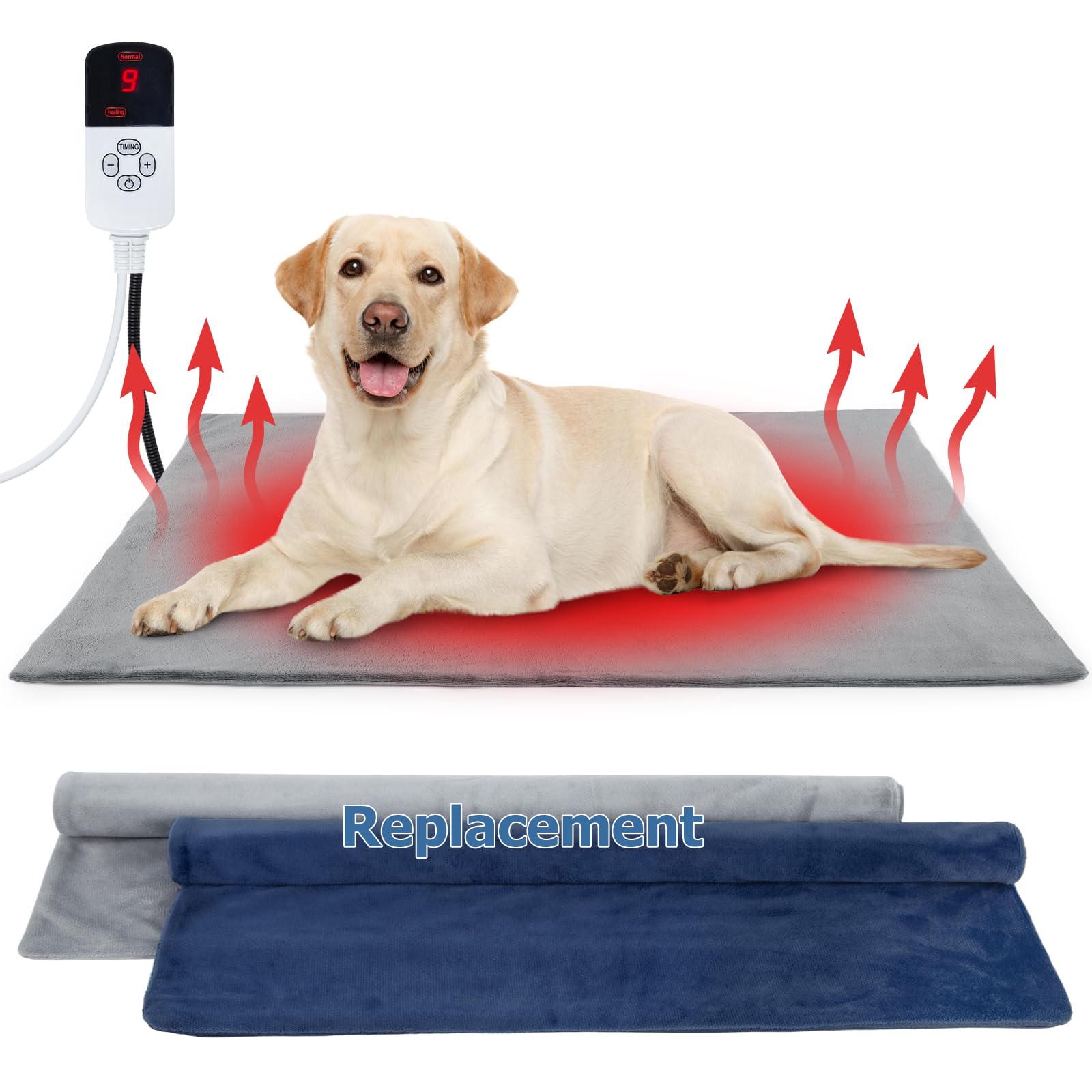 Pakimi cama termica exterior para perros, calor cómodo al aire libre.