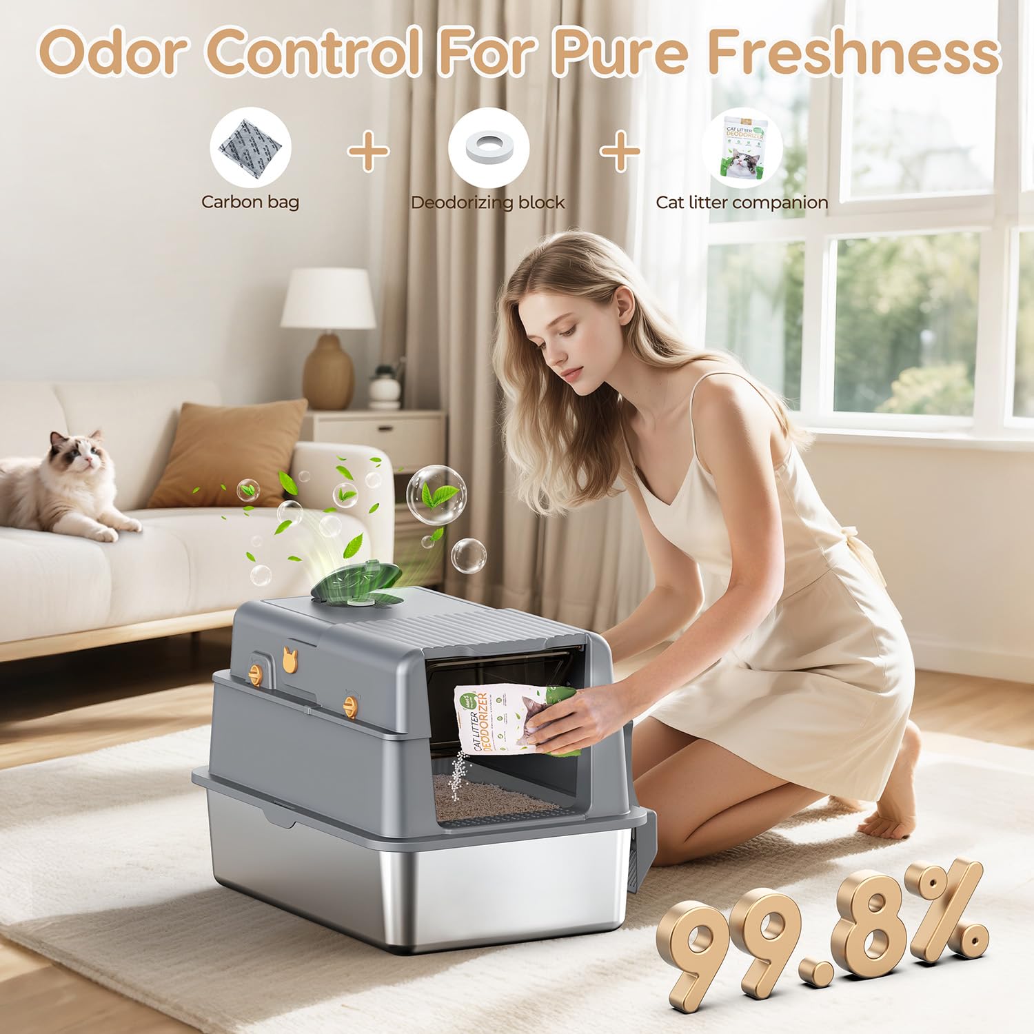 PalNests L7 Pro: dimensiones XXL 24x16x15,6 pulgadas para espacio amplio