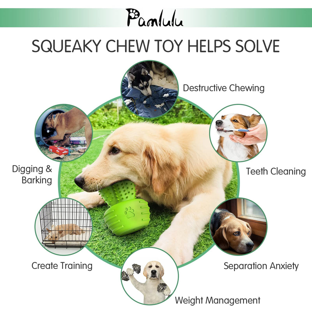 Pamlulu juguete sonoro para perros, diversión al masticar y alivio del estrés
