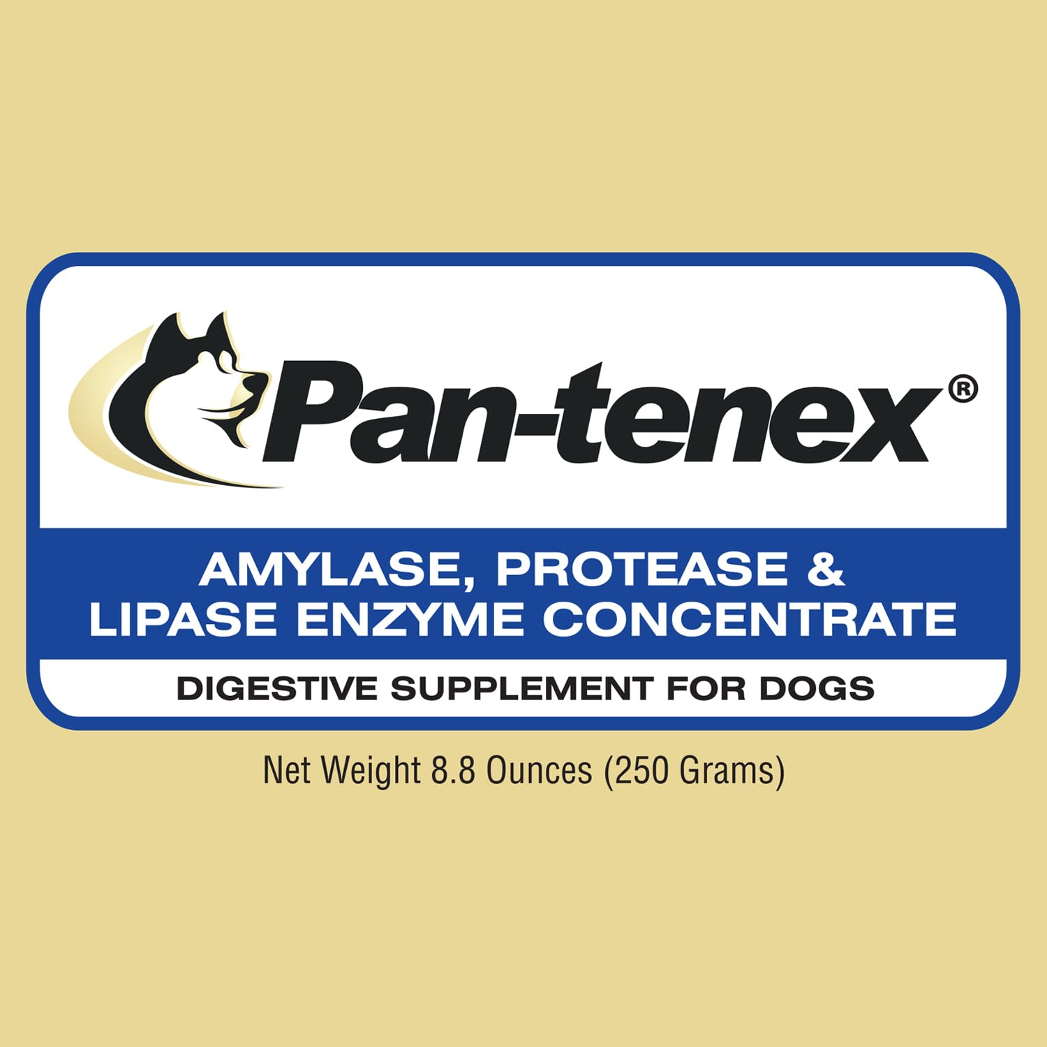 Pan-tenex polvo de enzimas pancreáticas para perros, favorece la absorción de nutrientes.