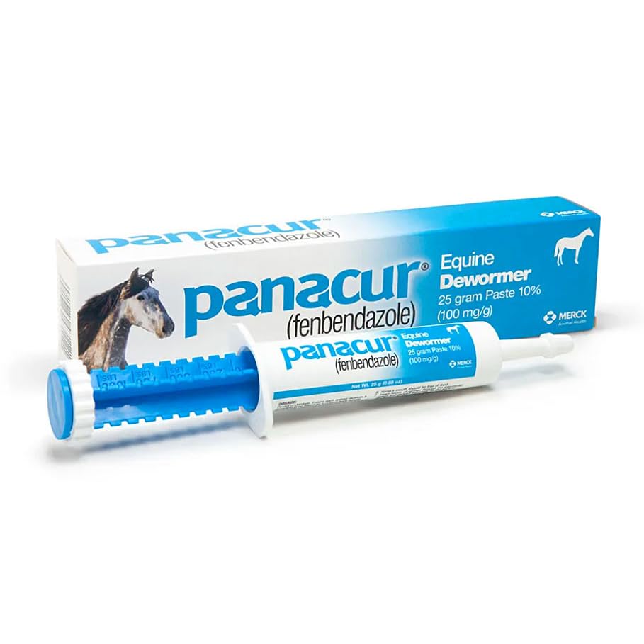 PANACUR en dosis de 100 mg por unidad, formato pasta para caballos