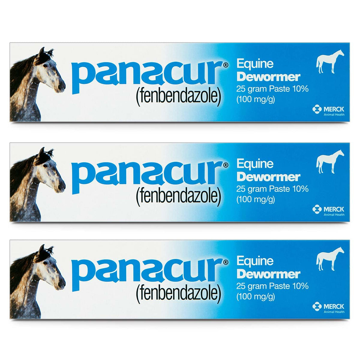 PANACUR para caballos en pasta, envase de 3 pack, facilita la administración