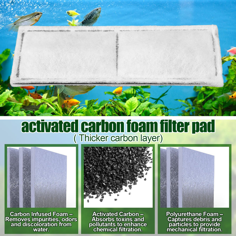 Pangda filtros de carbono para U3, soporte doble filtración para acuario