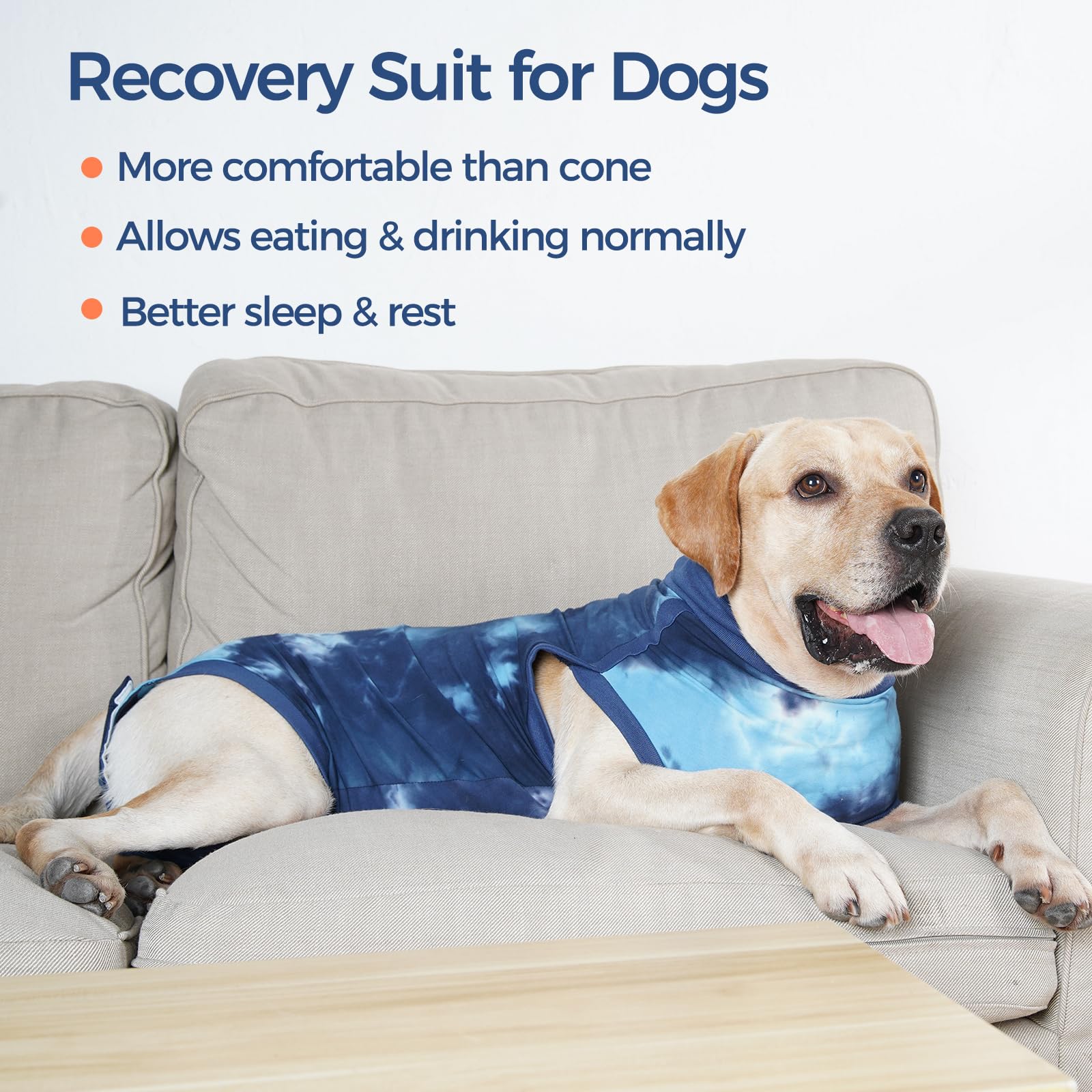 pangdi Recovery Suit dorsal para perro, evita lamidos para una recuperación tranquila
