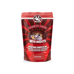 Pangea Fruta Mix con Insectos para gecko crestado. Bolsa fácil de almacenar y usar.