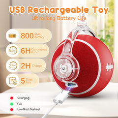 PANRIO juguete automático para interiores, batería 800mAh para horas de juego continuo
