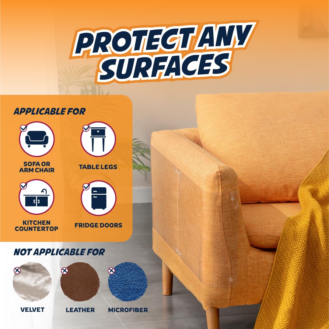 Panther Armor protector mueble transparente, cobertura flexible para sillon o sofa.