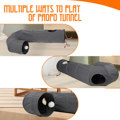 PAOPO túnel-pelota-juguete-colgante: estimula el juego con un estímulo visual.