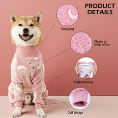 PAPIAMEN pijama para perro con ajuste elástico, comodidad durante juego y paseo.
