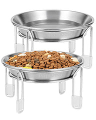 PapiCola boles elevados para gatos con dos cuencos, comodidad en altura.