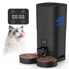 PAPIFEED alimentador automático para gatos con gran capacidad 7L para dos mascotas