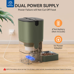 PAPIFEED bol de acero inoxidable 304, higiénico y fácil de limpiar.